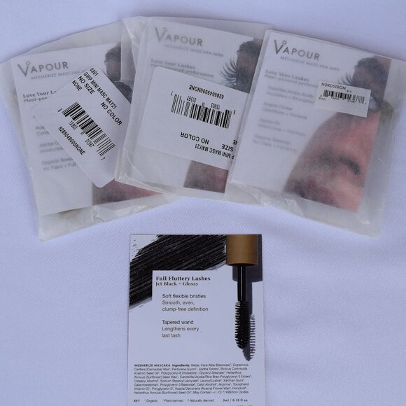 Vapour Other - Vapour Mesmerize Mascara Mini Set-Jet Black,Buildable Length &Definition-3pc-NEW